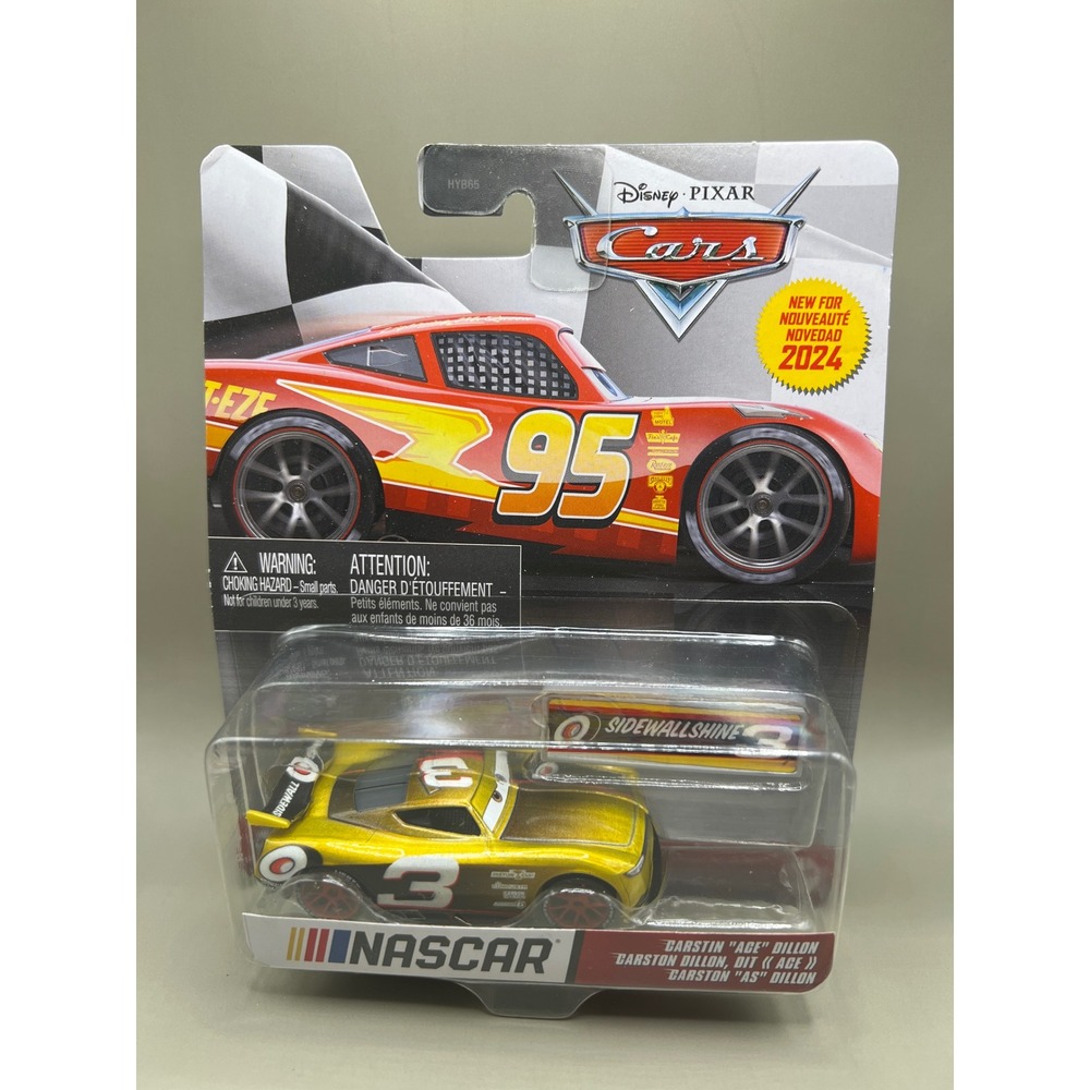 Disney Pixar Cars NASCAR Carstin Ace Dillon Gold Diecast Metal 2024 HYB65 HXW34
